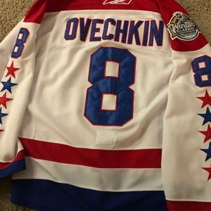 Alex Ovechkin Winter Classic Jersey w/fight strap